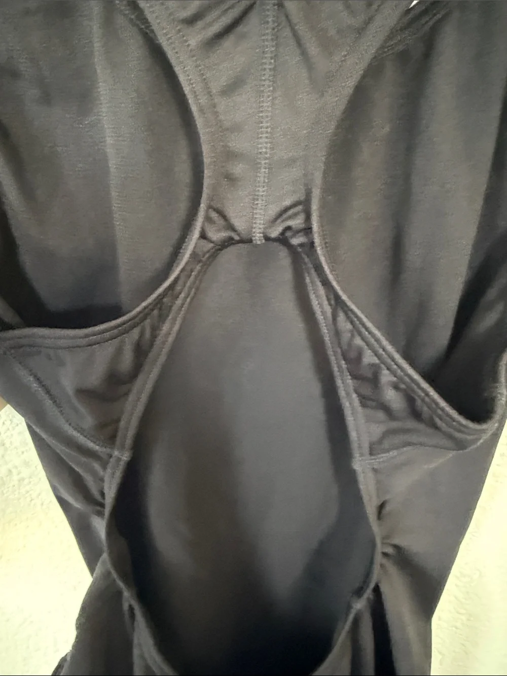 NWT TYR Black Durafast One Piece Swimsuit Size 38 X